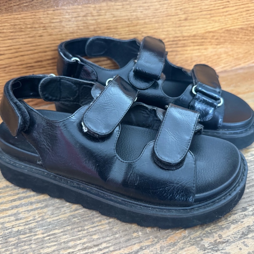 Princess Polly Black Sandals